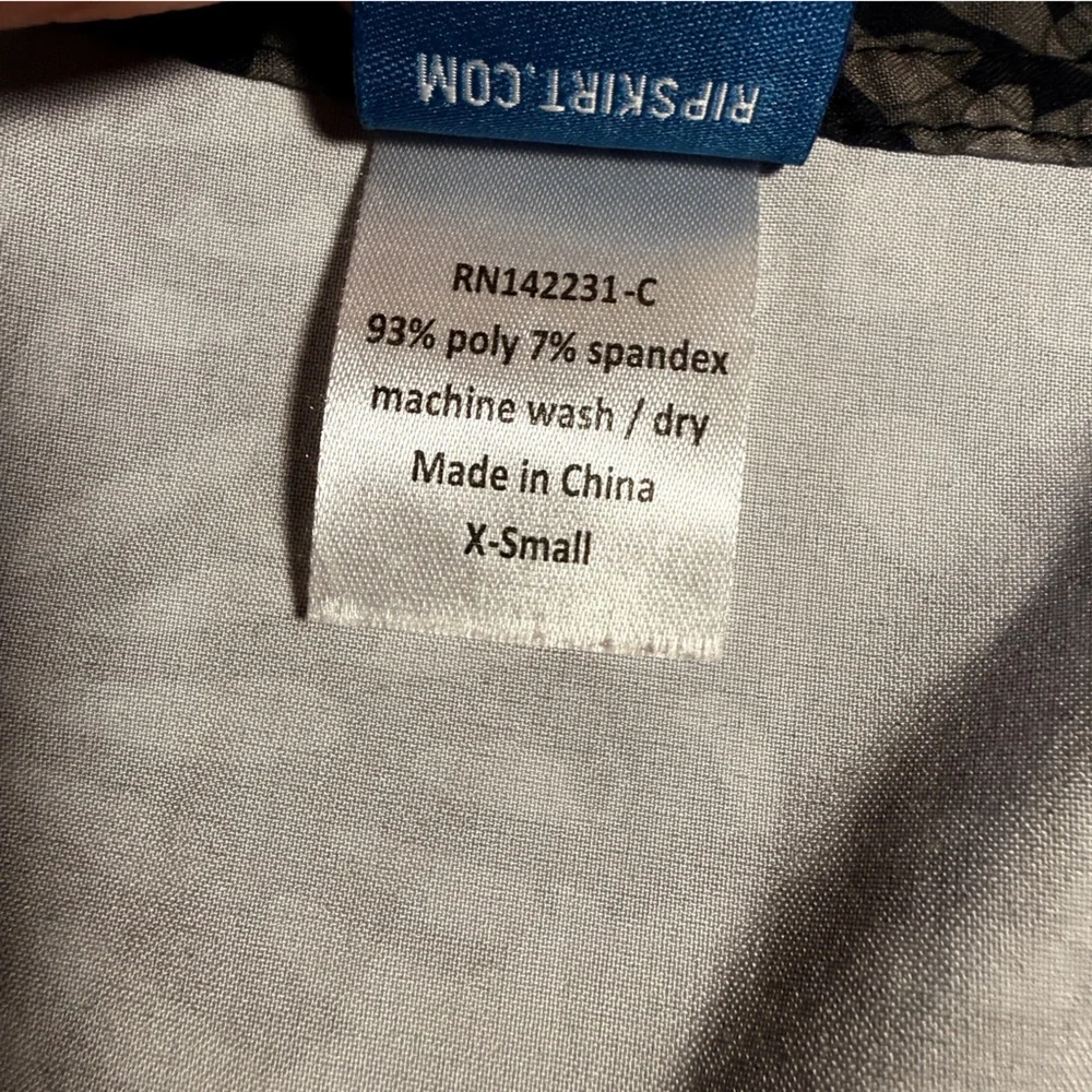 RipSkirt Hawaii Adjustable Floral Wrap Skirt Sz XS Length 2 Beach Gray Quick Dry